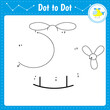 © a.yaskova - Connect the dots. Helicopter. Dot to dot educational game. Coloring book for preschool kids activity worksheet. Vector Illustration.