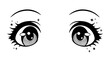 Cute anime girl eyes