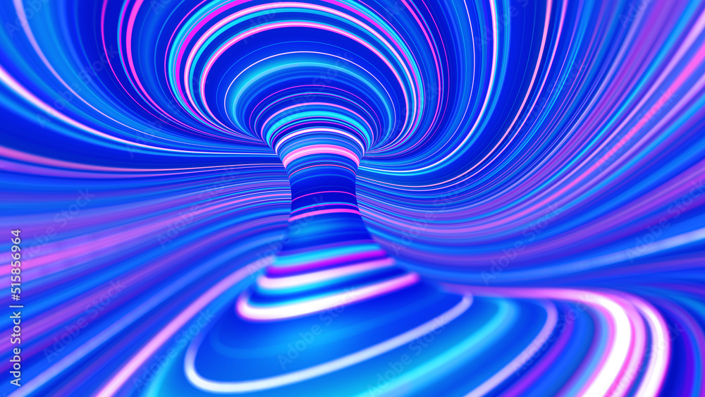 Swirl String Magic swirl lines, fantasy wave data flow. Abstract whirlpool of rays ...