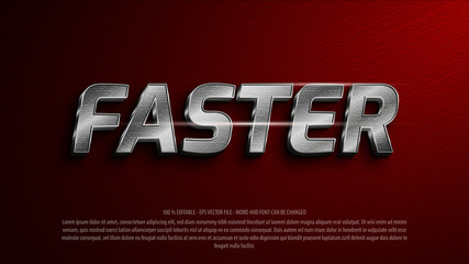 Wall Mural - Faster 3d style editable text effect