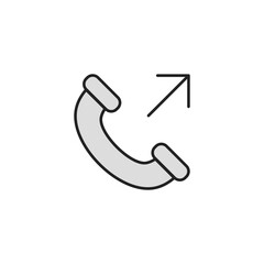 Poster - Incoming call, outgoing call icon. High quality coloured vector illustration..