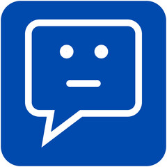 Wall Mural - alt bubble chat neutral icon