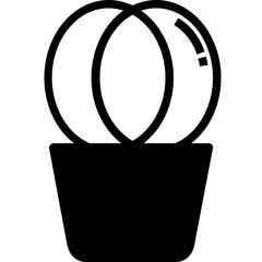 Poster - Cactus glyph icon