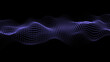 © Irvin 2809 - Digital wave with dots on the dark background. The futuristic abstract structure of network connection. Big data visualization. 3D rendering.