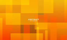 Abstract Background With Lines, Orange Banner, Orange Background