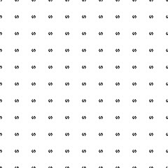 Poster - Square seamless background pattern from black polymer symbols. The pattern is evenly filled. Vector illustration on white background