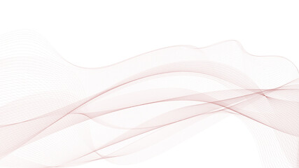 Poster - Abstract futuristic wavy stripes. Abstract curved lines on a white background. Vector.