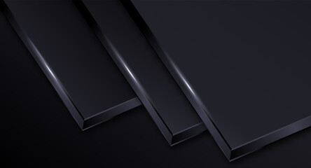 Aufkleber - modern dark background geometric shape abstract presentation template isolated vector