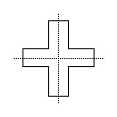 Poster - lines of symmetry in addition shape