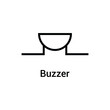 electronic symbol of buzzer vector illustration