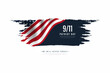 Patriot Day. September, 11. We will never forget, vector illustration, united states of america