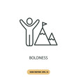 boldness icons  symbol vector elements for infographic web
