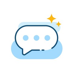 Poster - New message notification concept illustration flat design vector eps10. modern graphic element for landing page, empty state ui, infographic, icon