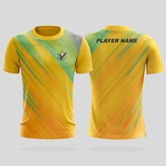 Specification Soccer Sport mockup , Esports Gaming T Shirt Jersey template