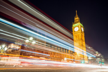 Poster - LONDON, UK - 18 FEBRUARY, 2017: Houses of Parliament at Westminster Palace seen from Westminster Bridge.