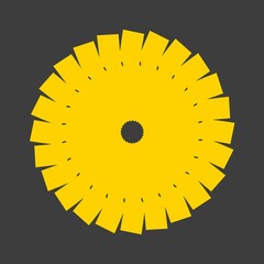 Poster - Circular abstract pattern. Decor and design. 3d rendering illustration.