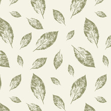 Leaf Fall Seamless Pattern Vector Illustration