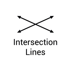 types of lines in math. intersection lines