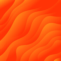 Wall Mural - Modern abstract fluid gradient orange vector background