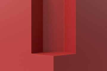Wall Mural - 3d product display. 3d rendering.