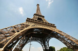 Fototapeta Boho - Photo of the famous Eiffel Tower in Paris, France