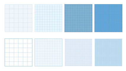 set of blank blue grid paper templates printable striped note, planner, journal, reminder, notes, ch