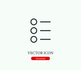 Poster - Filter vector icon. Editable stroke. Symbol in Line Art Style for Design, Presentation, Website or Mobile Apps Elements, Logo.  Filter symbol illustration. Pixel vector graphics - Vector