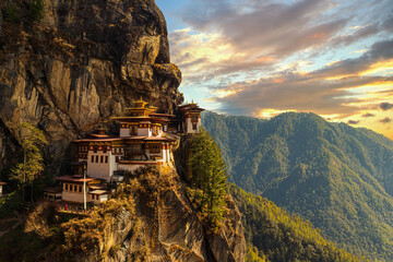 Paro Taktsang (Tiger Nest) in Upper Paro Valley, Bhutan