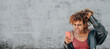 © carballo - angry stressed woman looking at mobile phone or smartphone isolated
