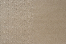 Fancy Plain Brown Paper With Pattern Background