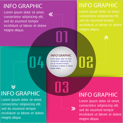 Wall Mural - modern text box template, infographics banner 