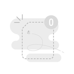 Poster - No file or document, still empty concept illustration flat design vector eps10. modern graphic element for landing page, empty state ui, infographic, icon