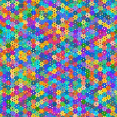 Canvas Print - vector seamless multicolored mosaic pattern. graphic seamless pattern