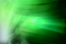 Abstract Green Background. Blurred Background With Curved Lines Blue Tint.