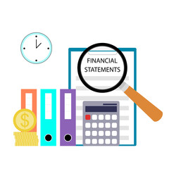 Wall Mural - Financial statement annual, calculation and report analysis