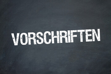 Poster - Vorschriften