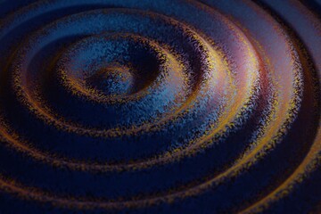 Poster - Beautiful Abstract colourful shiny ring wave background. Starburst dynamic rings. 3d rendering illustration  Background pattern for design.