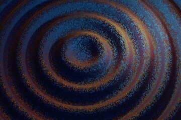 Poster - Beautiful Abstract colourful shiny ring wave background. Starburst dynamic rings. 3d rendering illustration  Background pattern for design.