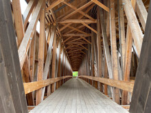 Blenheim Covered Bridge - Wooden Covered Bridge That Spanned Schoharie Creek In North Blenheim
