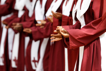 Wall Mural - Ethiopian choir singing gospels