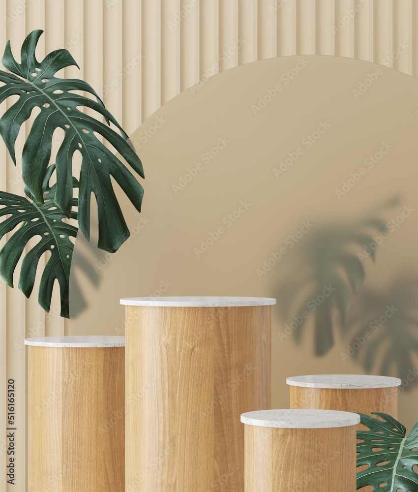 Background 3d render scene with podium, minimal product display mock up ...
