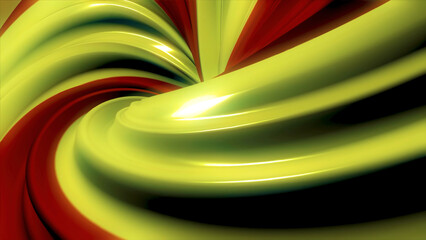 Poster - 3D colorful animation of a circle or ring. Hypnotic spiral illusion seamless looping. Abstract color wormhole tunnel. Seamless loop. Abstract background with rotation of hypnotic spiral. Animation of