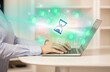 © ra2 studio - Businessman working on laptop with new business