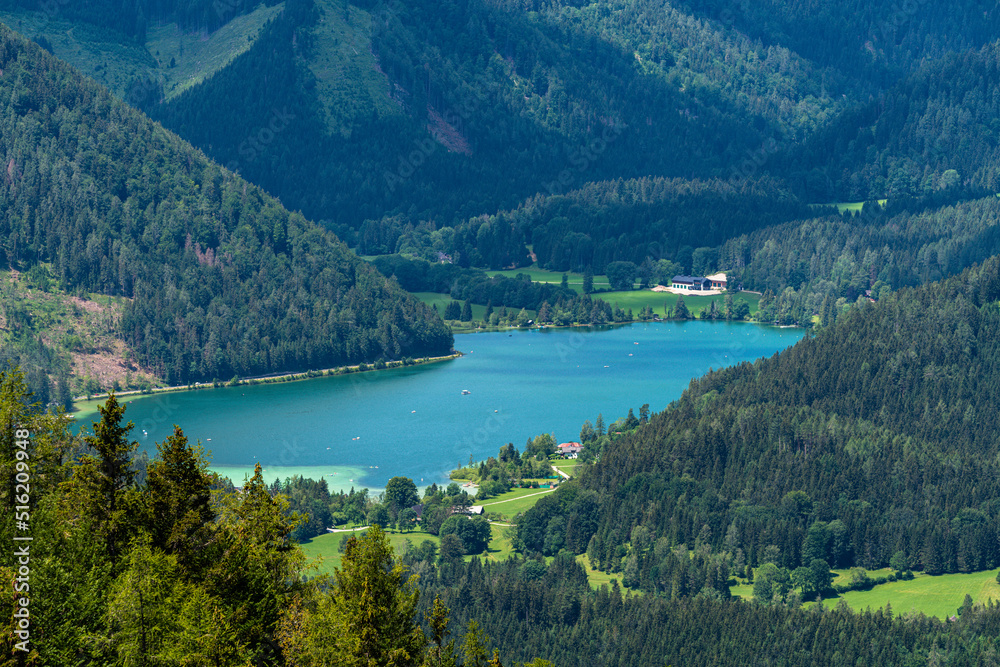 Beautiful Aerial View Of Erlauf Lake Erlaufsee From B rgeralpe Near beautiful-aerial-view-of-erlauf-lake-erlaufsee-from-b-rgeralpe-near