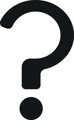 Poster - Question mark vector icon, ask symbol isolated on white background. Simple vector illustration for graphic and web design.