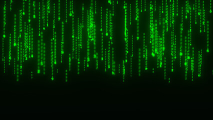 Abstract Technology Background. Web Developer. Computer Code. Programming. Coding. Hacker concept. 3d rendering
