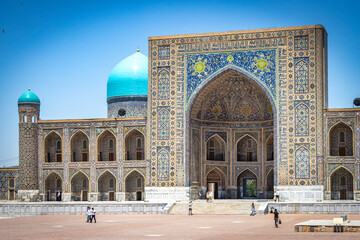 Wall Mural - bibi-khanym mosque, samarkand, registan square, mosque, silk road, uzbekistan, central asia