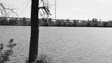Champlain Bridge - Black And White - Monochrome