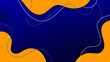 © hiznysyahril - Abstract blue and orange background with halftone