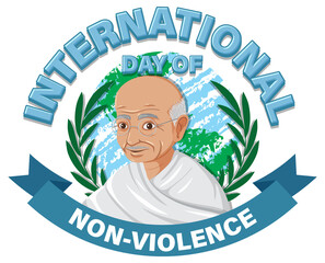 Sticker - International Day of Non-Violence Poster Design